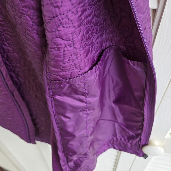 New Zelos Puffer Vest Women's 1X Zip Up Lightweight Pockets Violet Plum - Picture 11 of 14